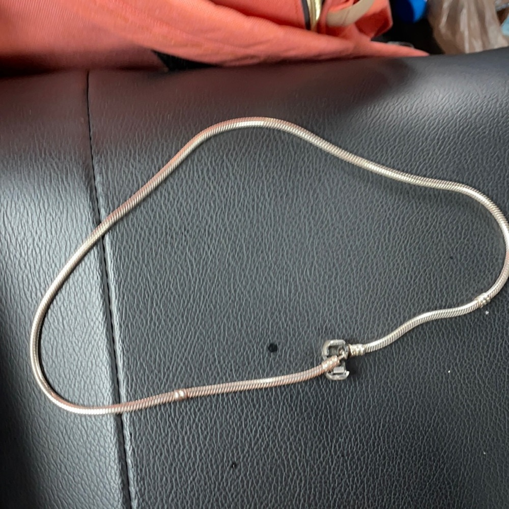 Silver Pandora necklace